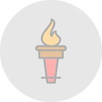 Torch Vector Icon Design