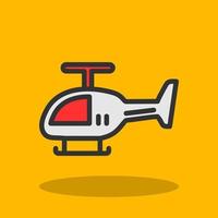 Helicopter Vector Icon Design