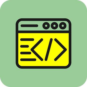 Code Vector Icon Design