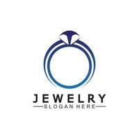 Abstract diamond for jewelry business logo design concept vector