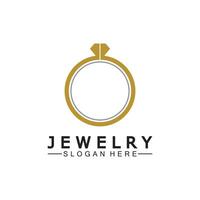 resumen diamante para joyería negocio logo diseño concepto vector