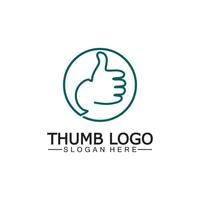 Thumb up concept logo template.Good symbol for your web site design, logo, app,Vector illustration. vector