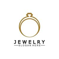 Abstract diamond for jewelry business logo design concept vector