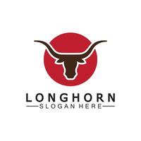 Long horn logo template vector illustration design