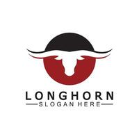 Long horn logo template vector illustration design