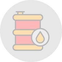 Oil Tank Vector Icon Design