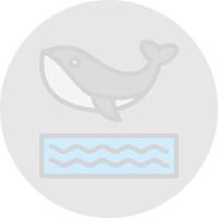 Whale Vector Icon Design