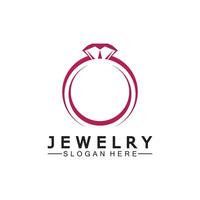 Abstract diamond for jewelry business logo design concept vector