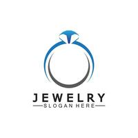 Abstract diamond for jewelry business logo design concept vector