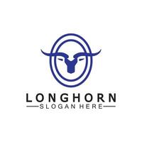 Long horn logo template vector illustration design