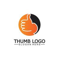 Thumb up concept logo template.Good symbol for your web site design, logo, app,Vector illustration. vector