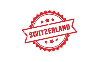 SWITZERLAND stamp rubber with grunge style on white background vector