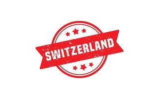 SWITZERLAND stamp rubber with grunge style on white background vector