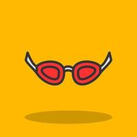 Swimming Glasses Vector Icon Design