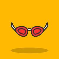 Swimming Glasses Vector Icon Design