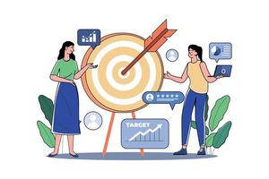 Target Audience Illustration concept on white background vector