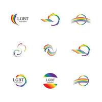 lgbt logo y símbolo vector