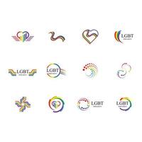 lgbt logo and symbol vector