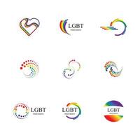 lgbt logo and symbol vector