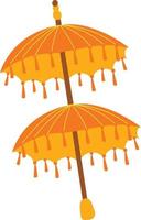 Bali traditional parasol illustration vector