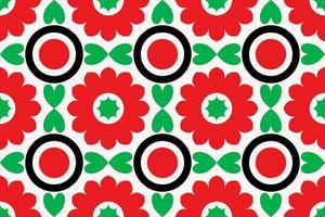 Colorful geometric ethnic seamless pattern design for wallpaper, background, fabric, curtain, carpet, clothing, and wrapping. vector