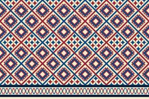 Colorful geometric ethnic seamless pattern design for wallpaper, background, fabric, curtain, carpet, clothing, and wrapping. vector