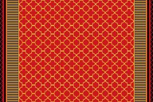 Red ethnic seamless pattern design for wallpaper, background, fabric, curtain, carpet, clothing, and wrapping. vector
