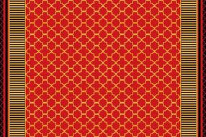 Red ethnic seamless pattern design for wallpaper, background, fabric, curtain, carpet, clothing, and wrapping. vector