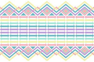 Colorful geometric ethnic seamless pattern design for wallpaper, background, fabric, curtain, carpet, clothing, and wrapping. vector