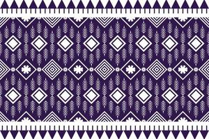 Blue and white geometric ethnic seamless pattern design for wallpaper, background, fabric, curtain, carpet, clothing, and wrapping. vector