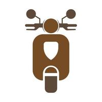 Motor scooter icon design vector