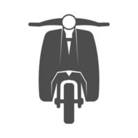 motor scooter icono diseño vector