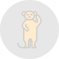 Meerkat Vector Icon Design