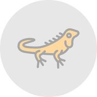 Iguana Vector Icon Design