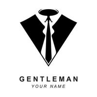 Work suit logo, tuxedo logo, Fashion Logo Design, brand fashion and symbol vector