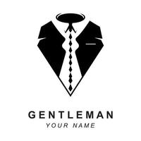 Work suit logo, tuxedo logo, Fashion Logo Design, brand fashion and symbol vector