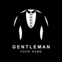 Work suit logo, tuxedo logo, Fashion Logo Design, brand fashion and symbol vector