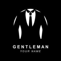 Work suit logo, tuxedo logo, Fashion Logo Design, brand fashion and symbol vector