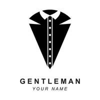 Work suit logo, tuxedo logo, Fashion Logo Design, brand fashion and symbol vector