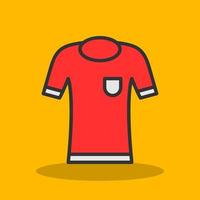 diseño de icono de vector de camiseta de fútbol