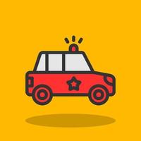 Police Car Vector Icon Design