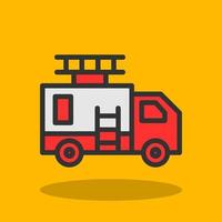 Fire Truck Vector Icon Design