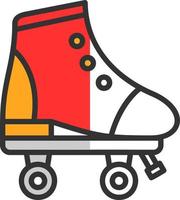 Roller Skate Vector Icon Design