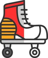 Roller Skate Vector Icon Design