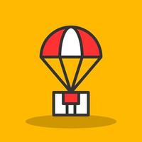 Parachute Vector Icon Design