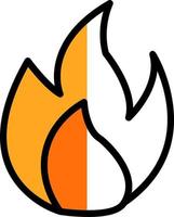 Flame Vector Icon Design