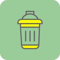 Dustbin Vector Icon Design