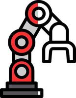 Robot Arm Vector Icon Design