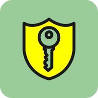 Private Key Vector Icon Design