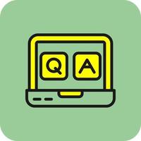 QA Vector Icon Design